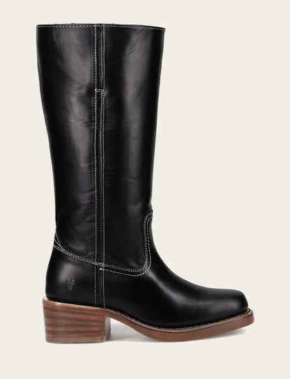 Women's Campus 14L Jet Black Wide Calf Boots | Frye Jet Black