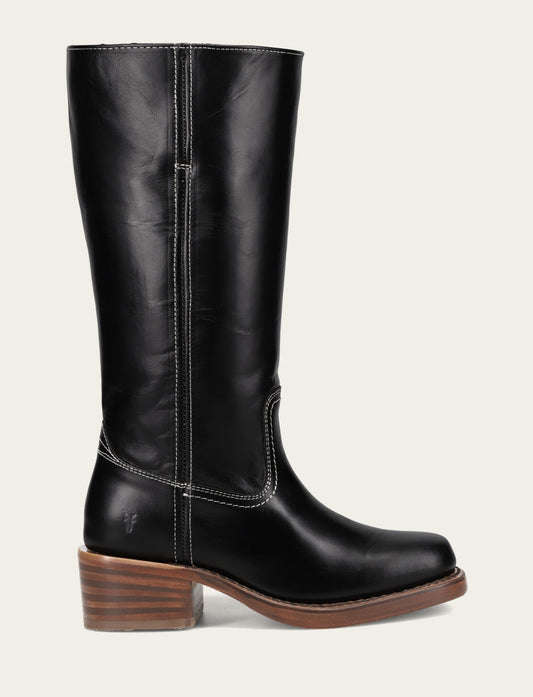 Women's Campus 14L Jet Black Wide Calf Boots | Frye Jet Black