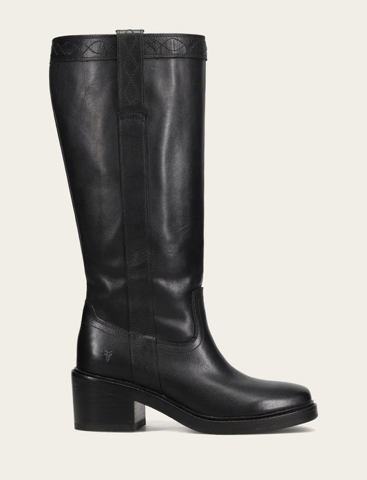 Women's Black Kate Pull On Wide Calf Tall Boots | Frye Black