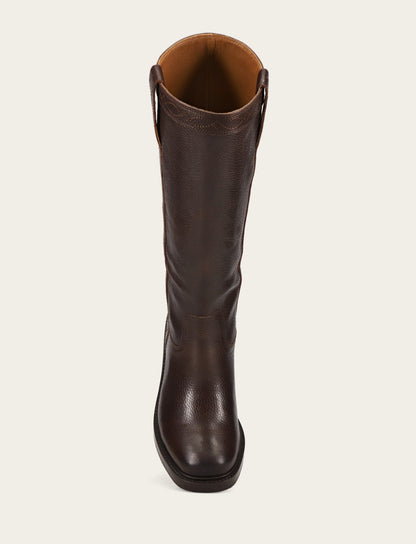 Women's Dark Brown Kate Pull On Wide Calf Tall Boots | Frye Dark Brown