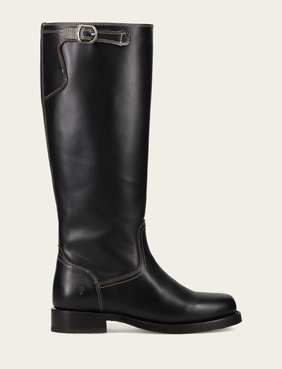 Women's Black Campus Low Heel Tall Riding Boot | Frye Black