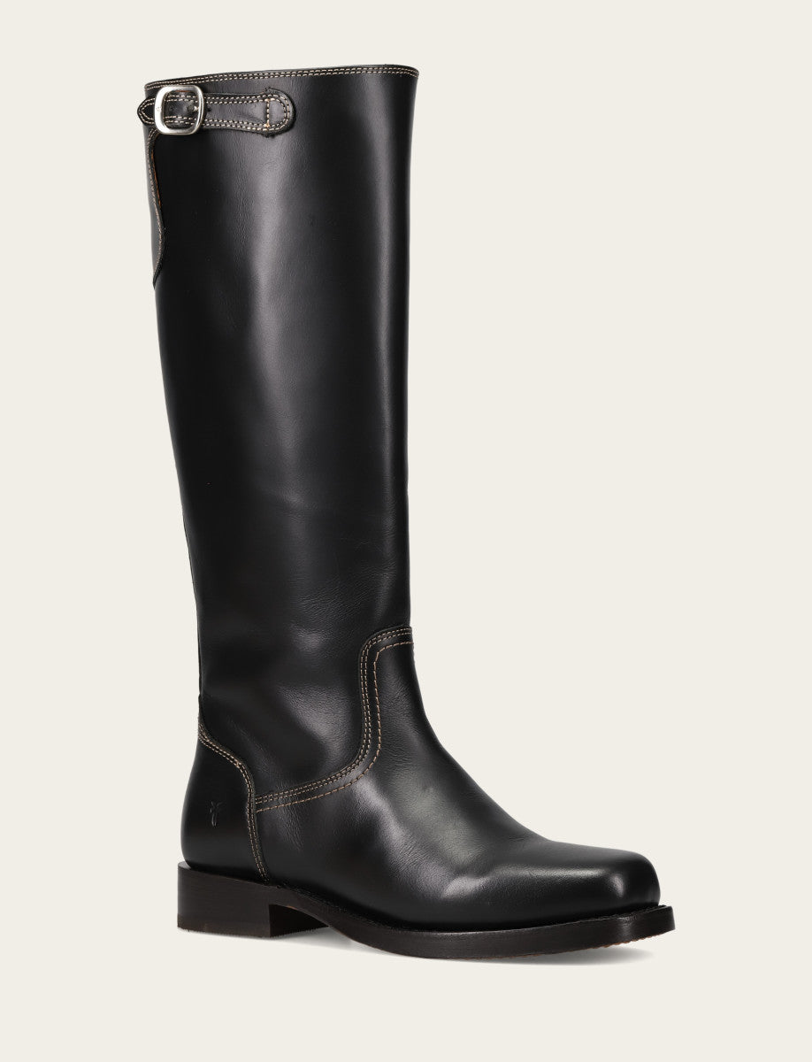 Women's Black Campus Low Heel Tall Riding Boot | Frye Black