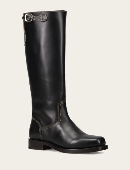 Women's Black Campus Low Heel Tall Riding Boot | Frye Black