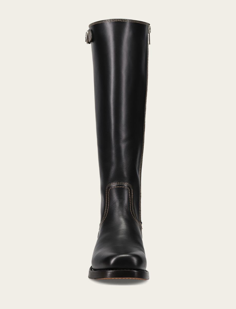 Women's Black Campus Low Heel Tall Riding Boot | Frye Black