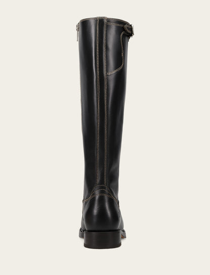 Women's Black Campus Low Heel Tall Riding Boot | Frye Black