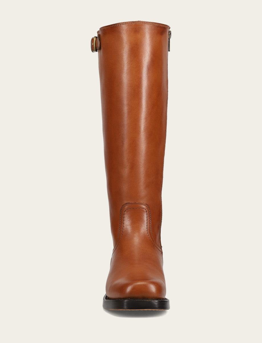 Women's Cognac Campus Low Heel Tall Riding Wide Calf Boot | Frye Cognac