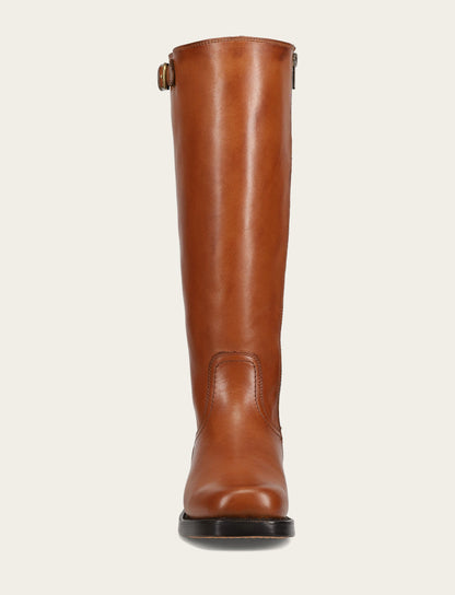 Women's Cognac Campus Low Heel Tall Riding Wide Calf Boot | Frye Cognac