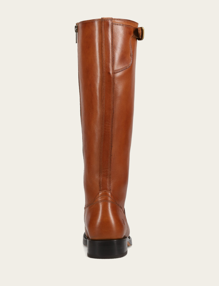 Women's Cognac Campus Low Heel Tall Riding Wide Calf Boot | Frye Cognac
