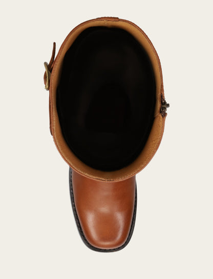 Women's Cognac Campus Low Heel Tall Riding Wide Calf Boot | Frye Cognac