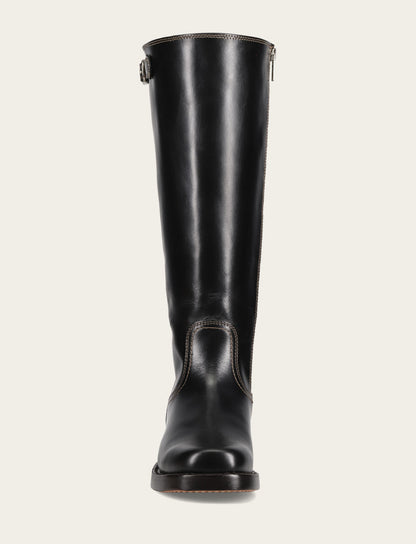 Women's Black Campus Low Heel Tall Riding Wide Calf Boot | Frye Black
