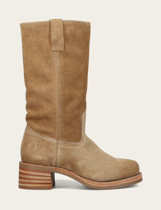 Women's Tan Buck Campus 12R Boots | Frye Tan Buck