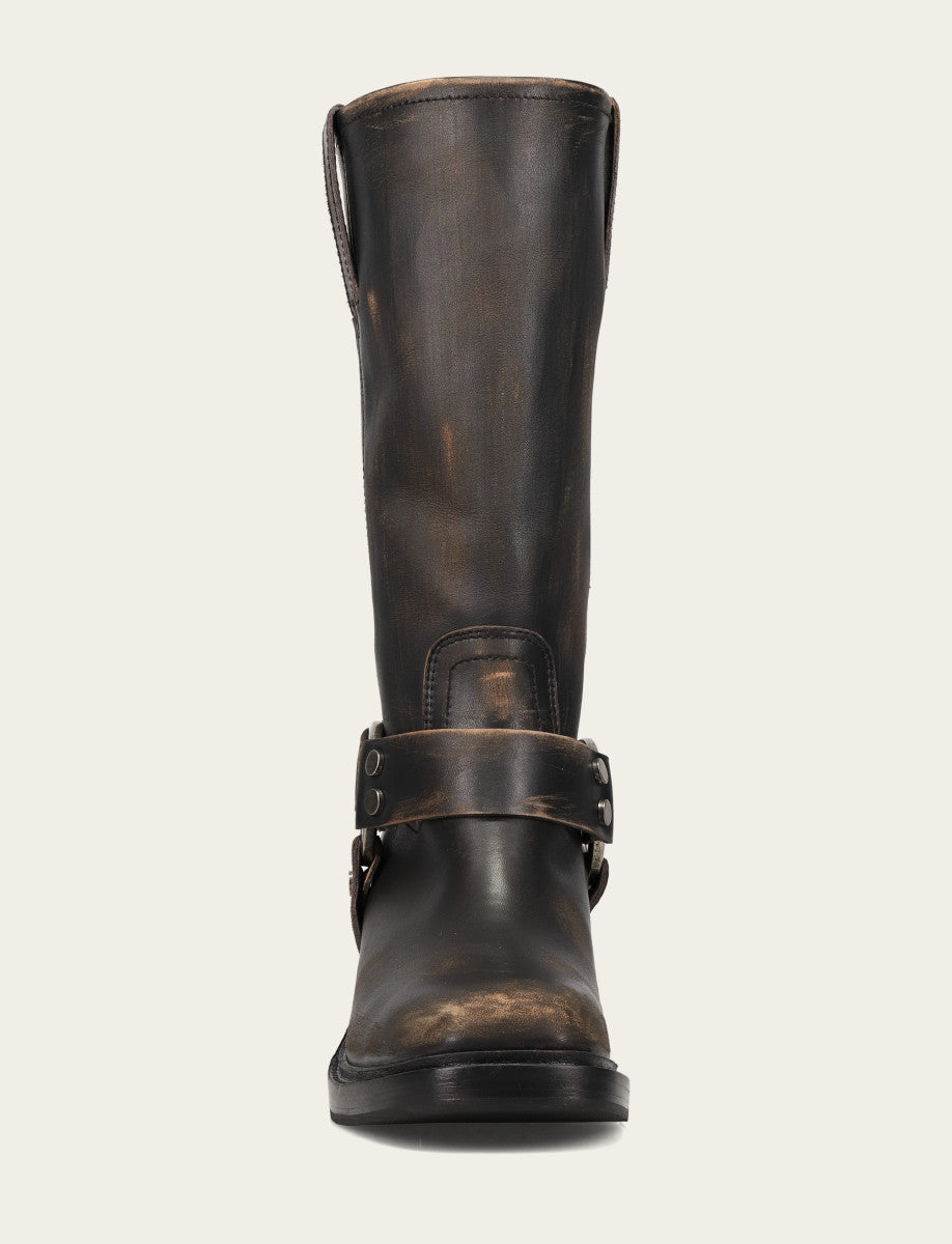 Women's Distressed Black Kate Harness Boot | Frye Distressed Black