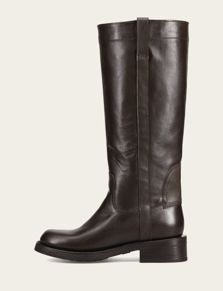 Women's Dark Brown Viv Riding Boot | Frye Dark Brown