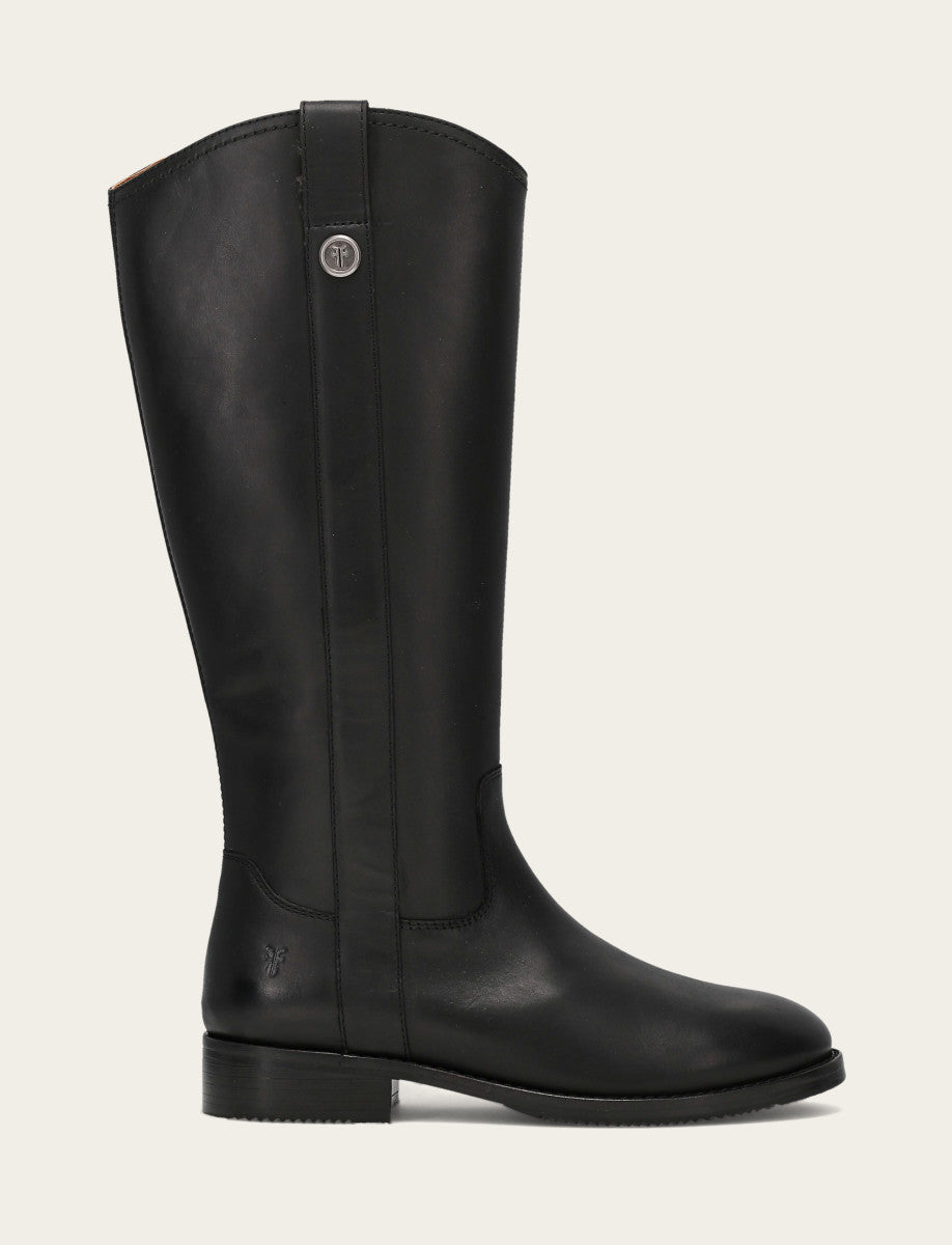 Women's Black Melissa Button Tall Inside Zip Wide Calf Boot | Frye Black