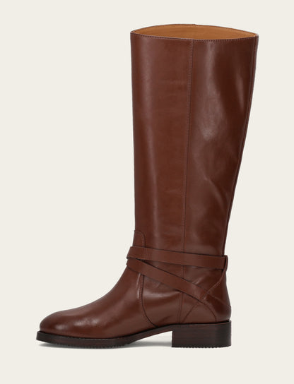 Women's Walnut Melissa Belted Riding Boot | Frye Walnut