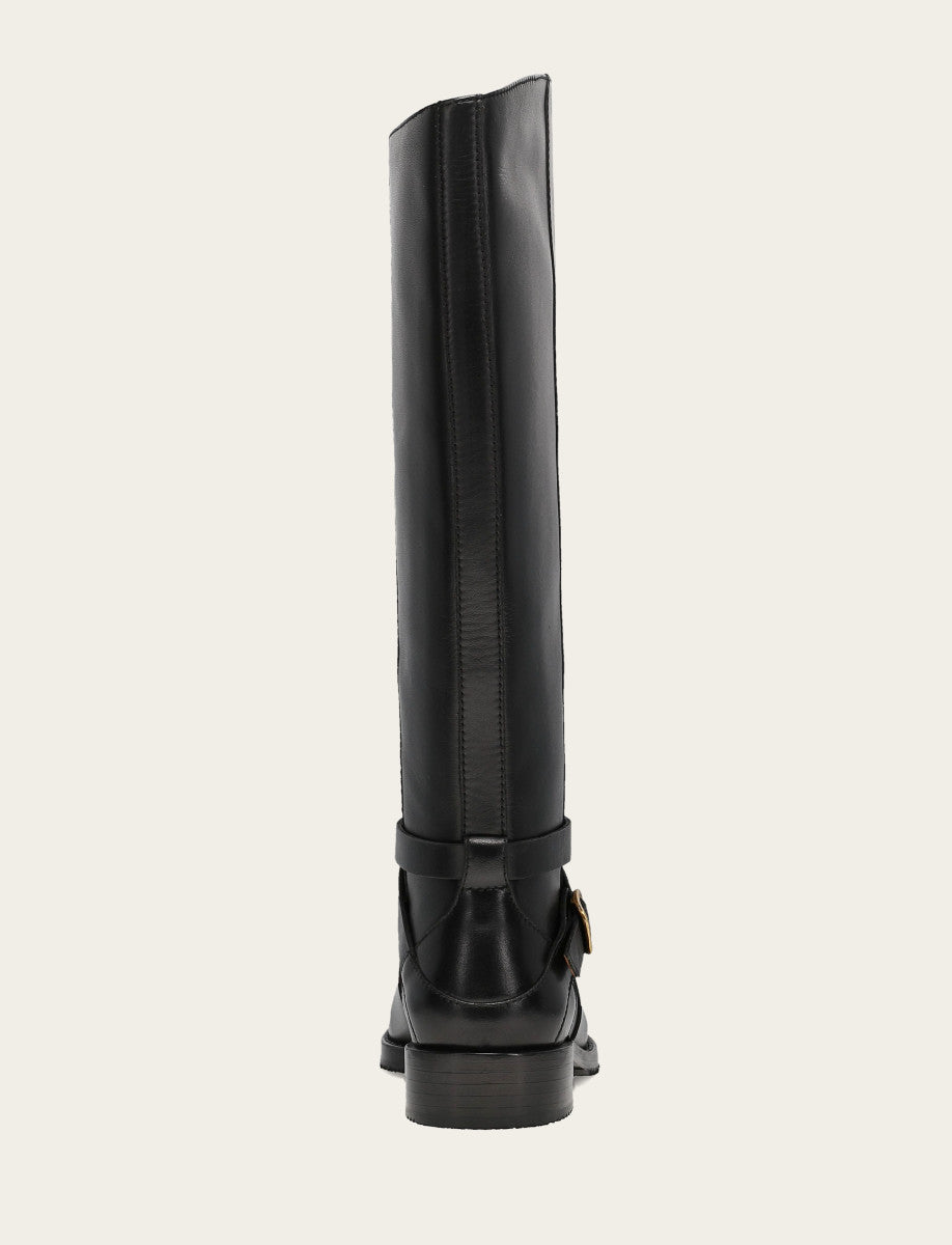 Women's Black Melissa Belted Riding Boot | Frye Black