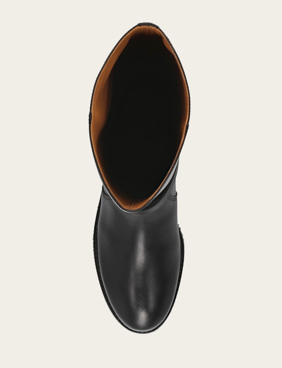 Women's Black Melissa Belted Riding Boot | Frye Black