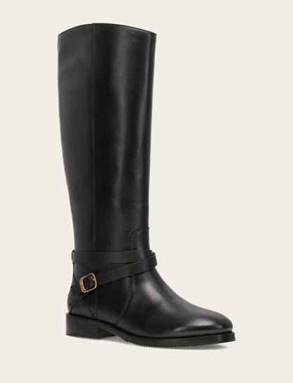 Women's Black Melissa Belted Riding Wide Calf Boot | Frye Black