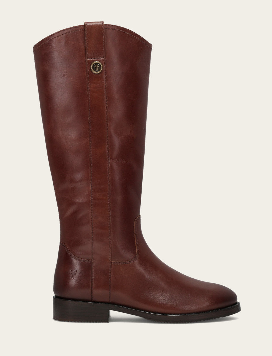 Women's Saddle Melissa Button Tall Inside Zip Wide Calf Boot | Frye Saddle