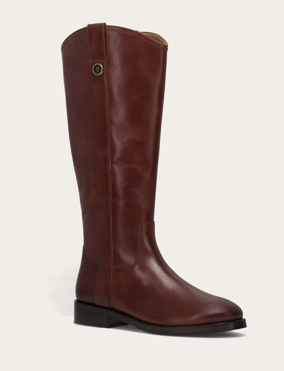Women's Saddle Melissa Button Tall Inside Zip Wide Calf Boot | Frye Saddle