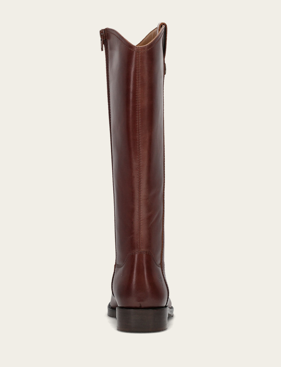 Women's Saddle Melissa Button Tall Inside Zip Boot | Frye Saddle