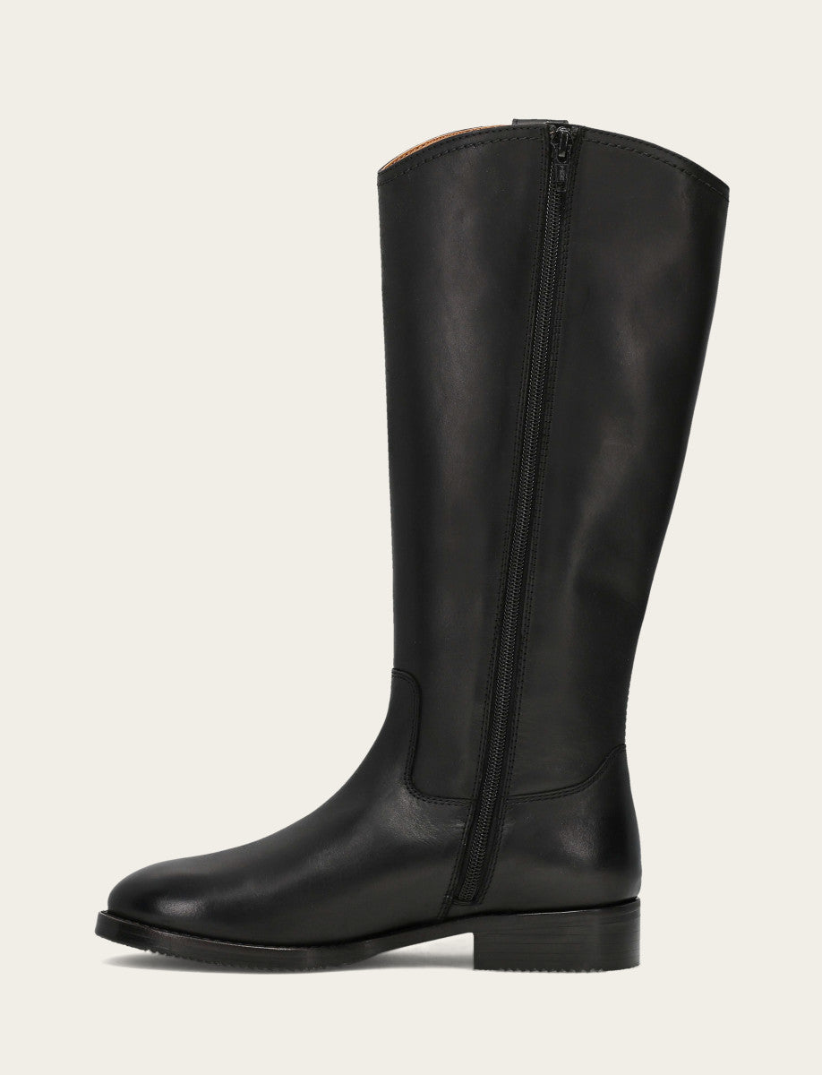 Women's Black Melissa Button Tall Inside Zip Boot | Frye Black