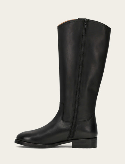 Women's Black Melissa Button Tall Inside Zip Boot | Frye Black