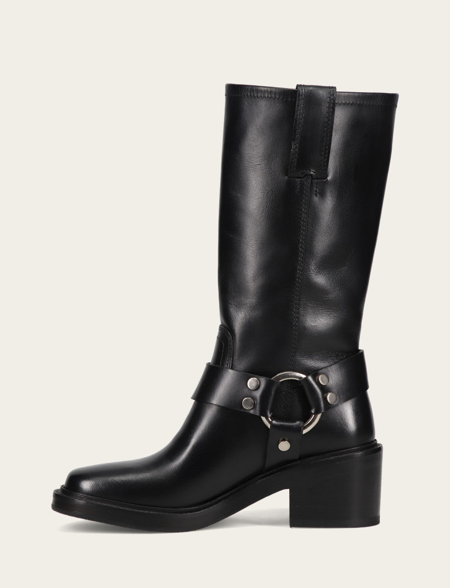 Women's Black Kate Harness Boots | Frye Black