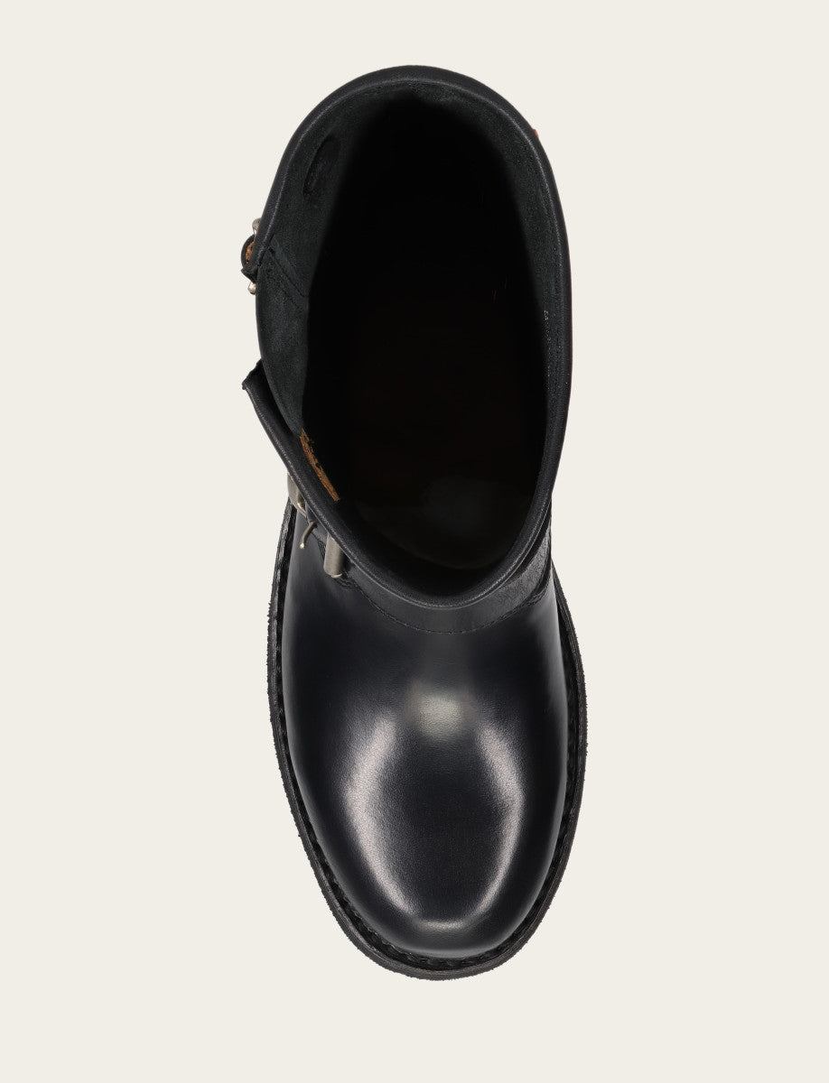 Women's Black Viv Short Engineer Boot | Frye Black