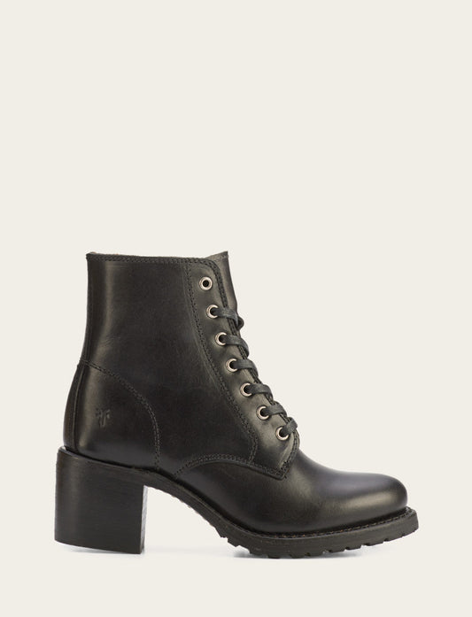 Women's Black Sabrina 6G Lace Up Boots | Frye Black