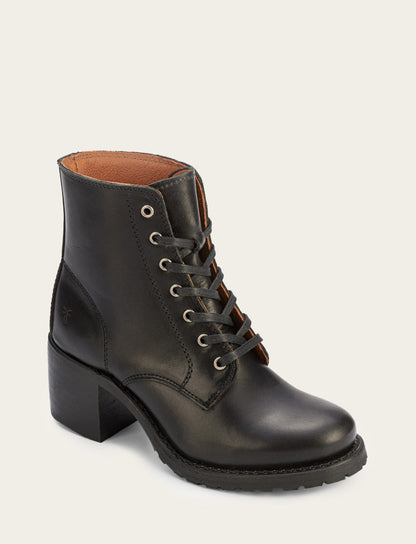 Women's Black Sabrina 6G Lace Up Boots | Frye Black