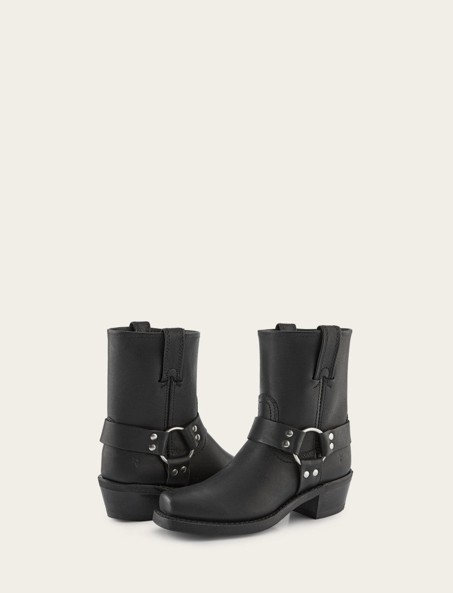 Women's Black Harness 8R Boots | Frye Black