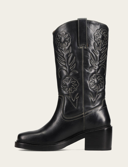 Women's Black Kate Deco Stitch Boot | Frye Black