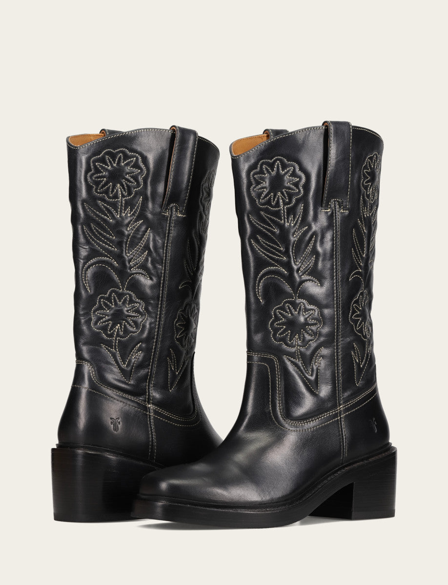 Women's Black Kate Deco Stitch Boot | Frye Black