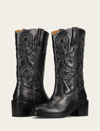 Women's Black Kate Deco Stitch Boot | Frye Black