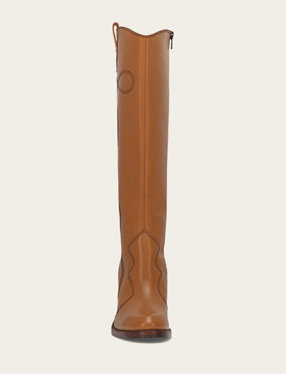 Women’s Caramel Corinne Deco Stitch Tall Boots | Frye Caramel