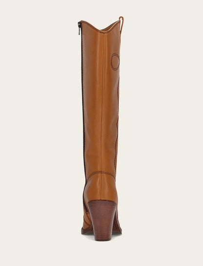 Women’s Caramel Corinne Deco Stitch Tall Boots | Frye Caramel