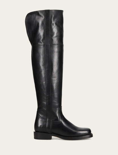 Women's Black Campus Low Heel Over The Knee Boot | Frye Black