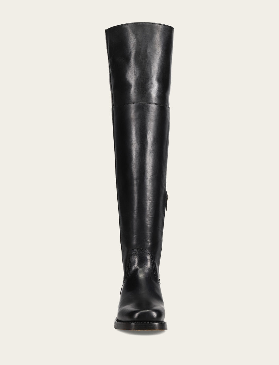 Women's Black Campus Low Heel Over The Knee Boot | Frye Black