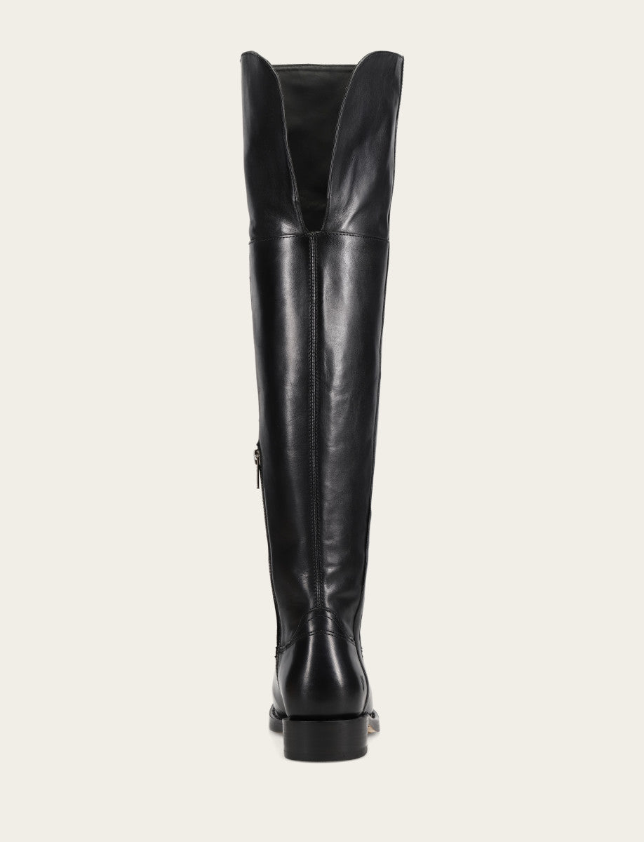 Women's Black Campus Low Heel Over The Knee Boot | Frye Black