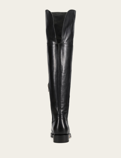 Women's Black Campus Low Heel Over The Knee Boot | Frye Black
