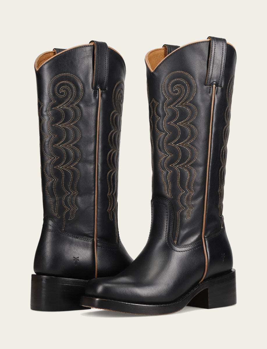 Women's Black Campus Deco Stitch Boot | Frye Black