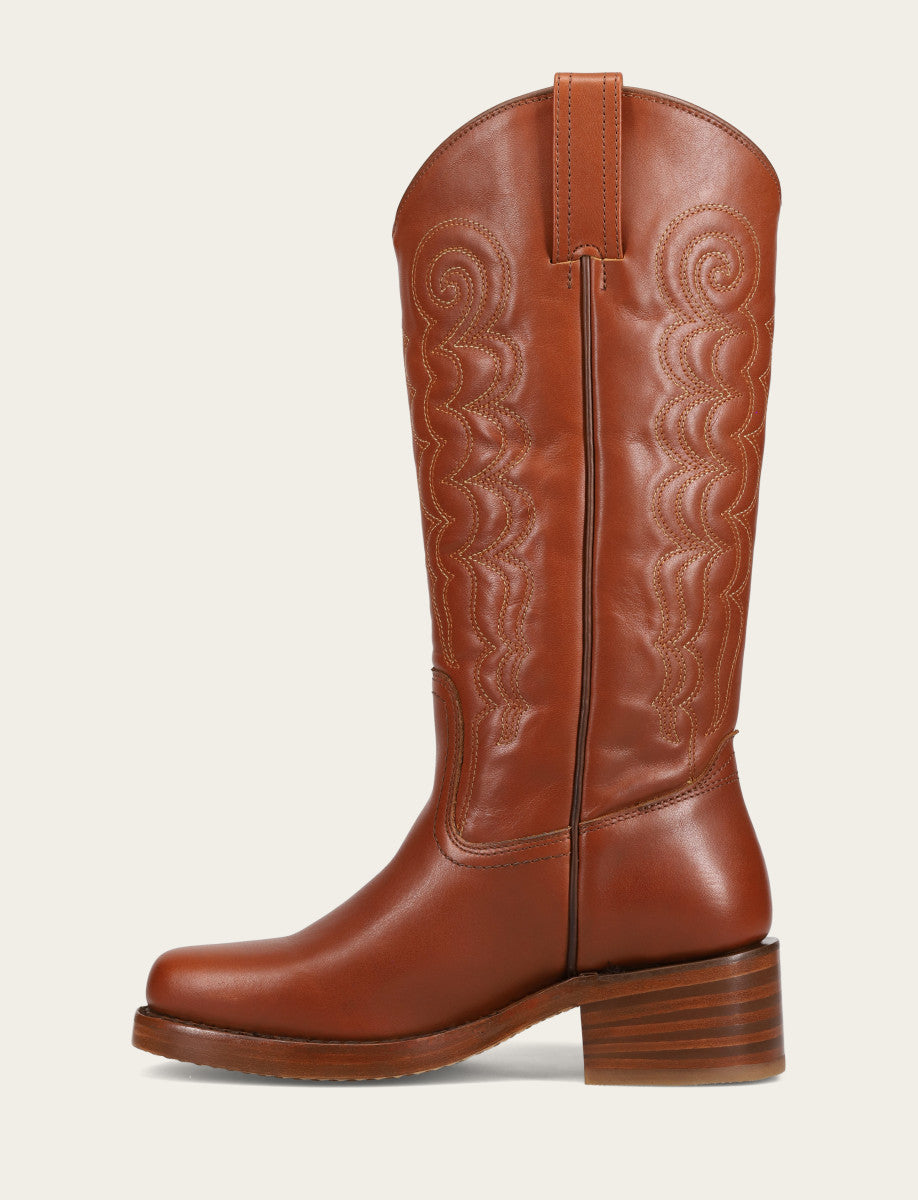 Women's Walnut Campus Deco Stitch Boot | Frye Walnut
