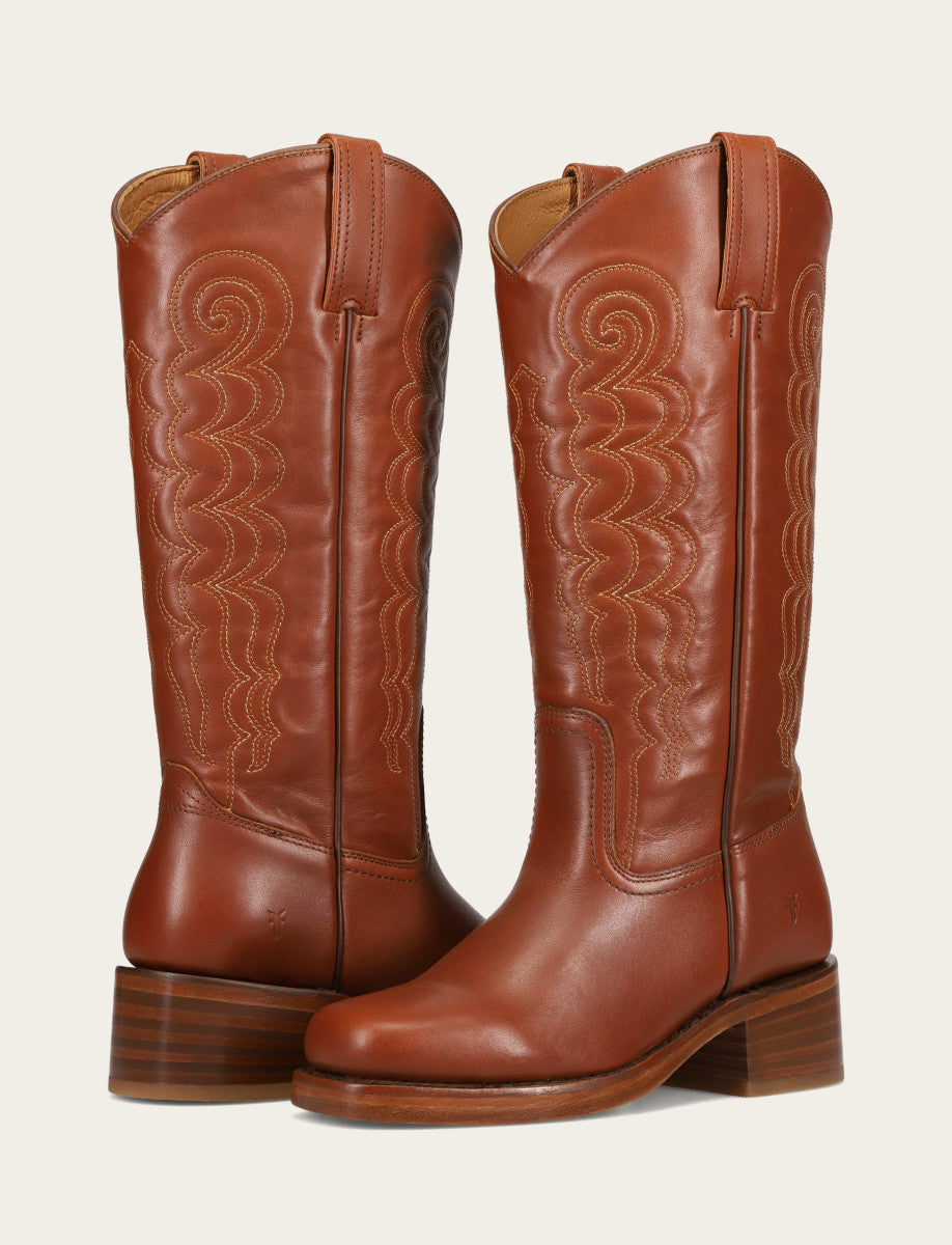 Women's Walnut Campus Deco Stitch Boot | Frye Walnut