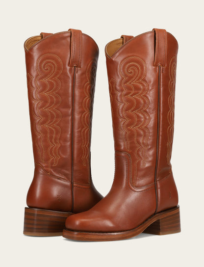 Women's Walnut Campus Deco Stitch Boot | Frye Walnut