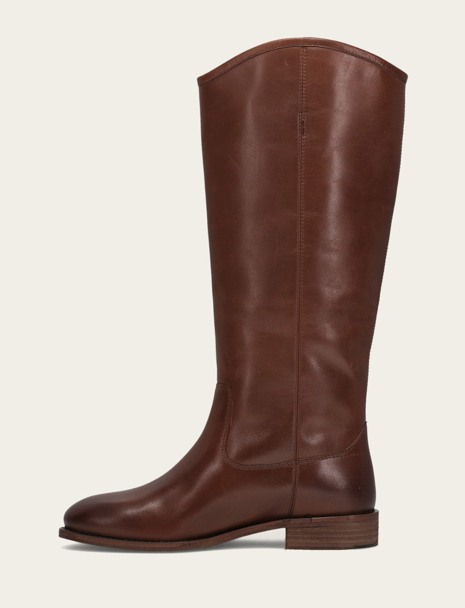 Women’s Cognac Wide Calf Melissa Button 2 Tall Boots | Frye | Frye Cognac