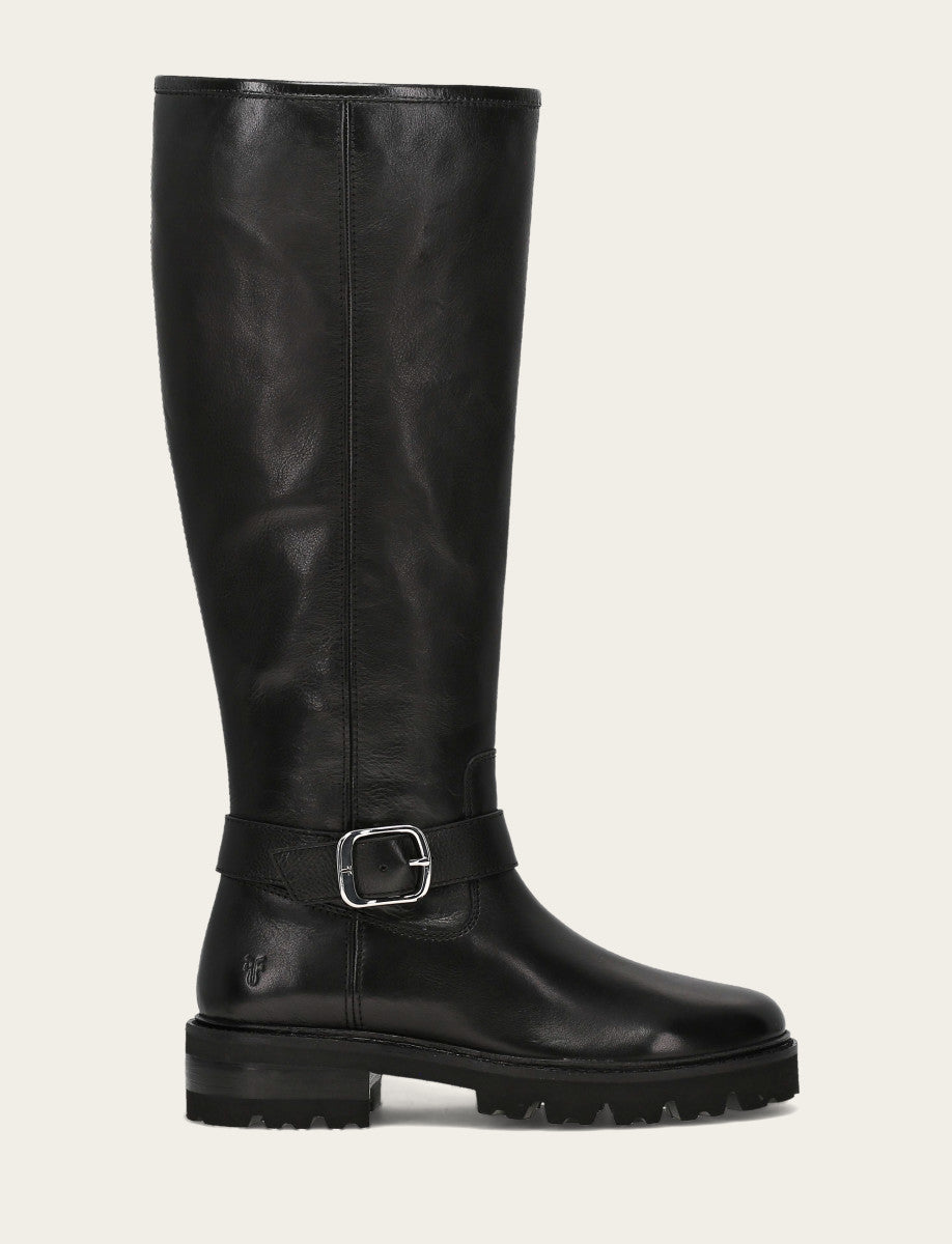 Women's Black Olivia Buckle Tall Boot | Frye Black