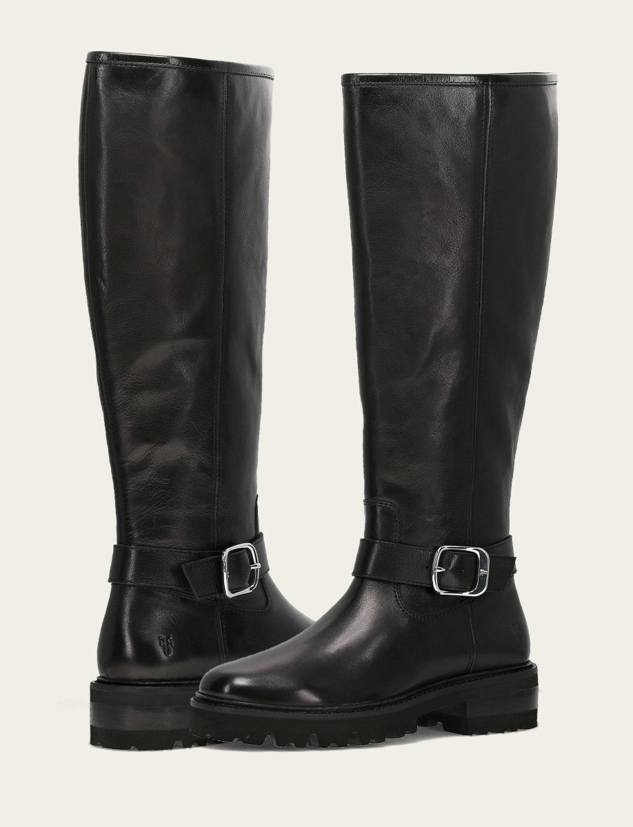 Women's Black Olivia Buckle Tall Boot | Frye Black