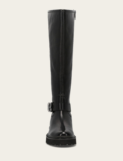 Women's Black Olivia Buckle Tall Boot | Frye Black