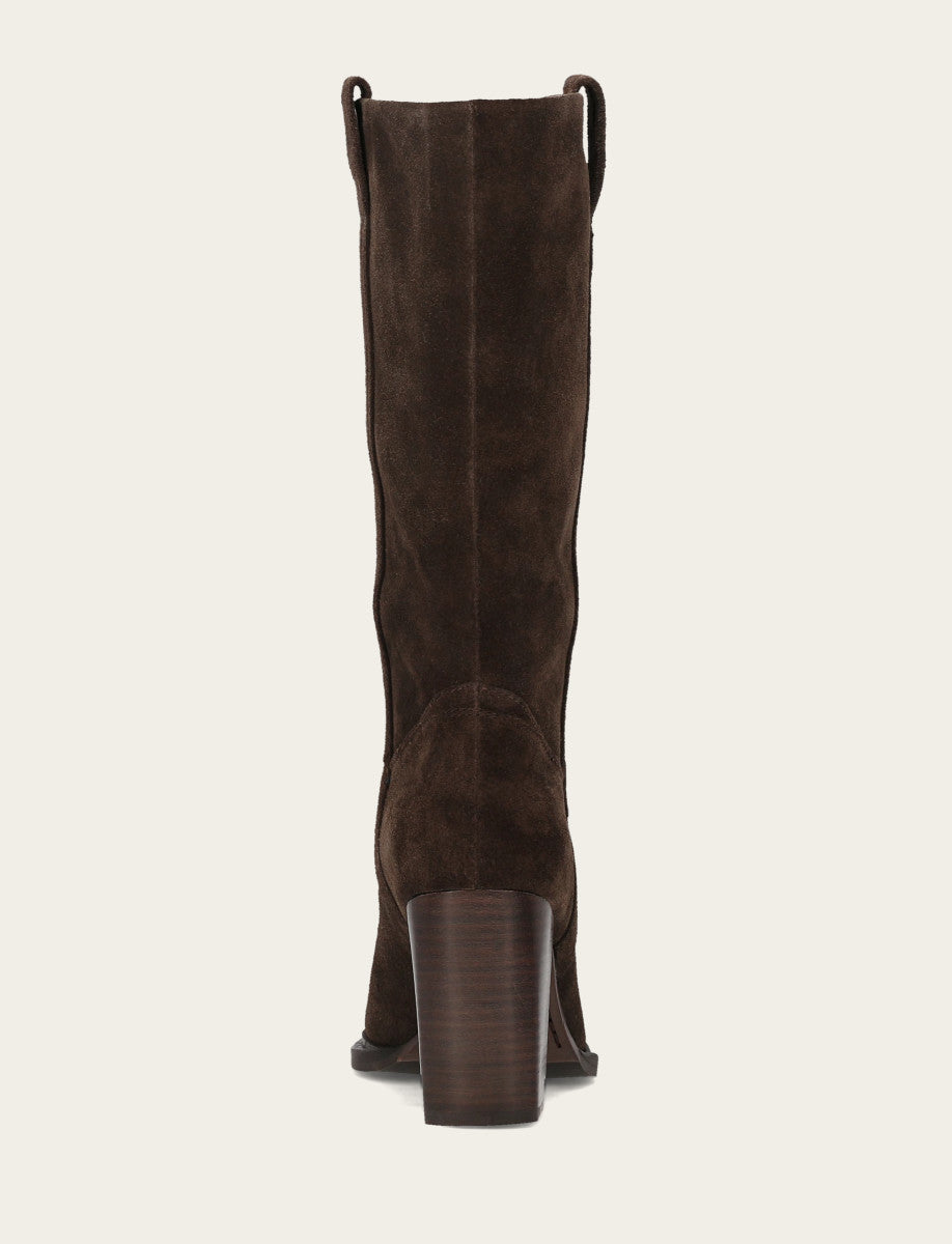 Women's Dark Brown Alex Slouchy Mid Boot | Frye Dark Brown